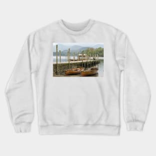 Boats, Derwentwater, Lake District, England Crewneck Sweatshirt